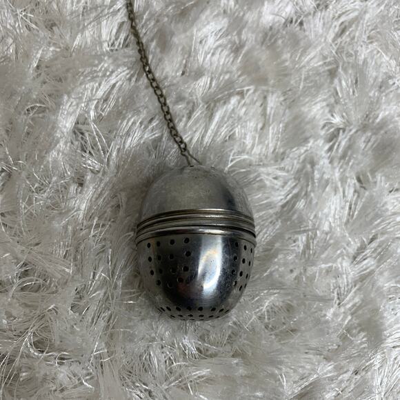 Vintage Tea Infuser Ball Mesh Loose Leaf Strainer Stainless Steel - Picture 1 of 3